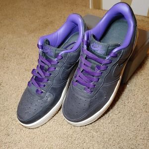 Nike Air Force 1 Leather purple liner 314192-090 US size 7Y